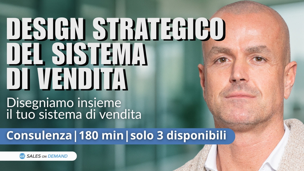 Design Strategico del Sistema di Vendita